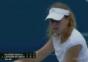 Nervende Tennisspielerin
