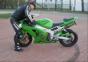 Mann vs. Motorrad