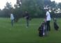 Schöner Abschlag beim Golf