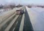 Neulich auf einer schneebedeckten Straße