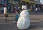 Fieser Schneemann