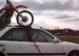 So transportiert ein Motorrad nicht