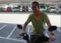 Bremstest mit Moped