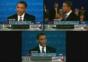 Synchronisierte Wahldebatten Obama und McCain