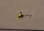 Wandlandung mit Modellhubschrauber