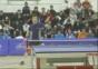 Etwas übertriebene Freude beim Tischtennis