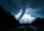 Da entsteht auf Tornado direkt vor unserem Auto