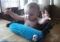 Baby bekommt einen Schreck