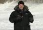 Reporter im Schnee macht nen tollen Flip