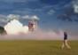 Test eines Raketenantriebs