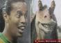 Ronaldinho sieht aus wie Jar Jar Binks