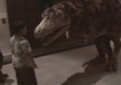 Lebensechter Dino im Museum