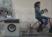Waschmaschine mit Fahrrad antreiben