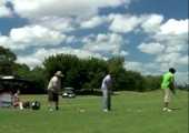 Tontauben Schießen beim Golf