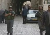 Israelisches Soldaten sind sichtlich nervös
