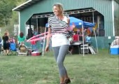 Hula Hoop in sexy Leggins