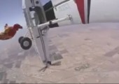 Fallschirmspringen ohne den Boden zu berühren