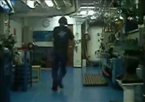 Maschinenraum auf hoher See