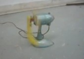 Ventilator mit Bananenschale
