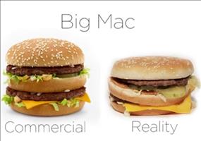 McDonald's Werbung vs. Realität im Videovergleich