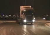 Mit LKW driften