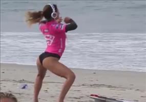 Sexy Warmup am Strand