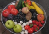 Obst und Gemüse beim faulen