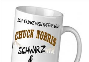 Ich trinke meinen Kaffee wie Chuck Norris…