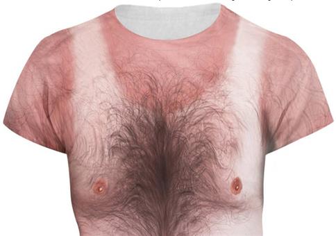 Behaartes Damen T-Shirt