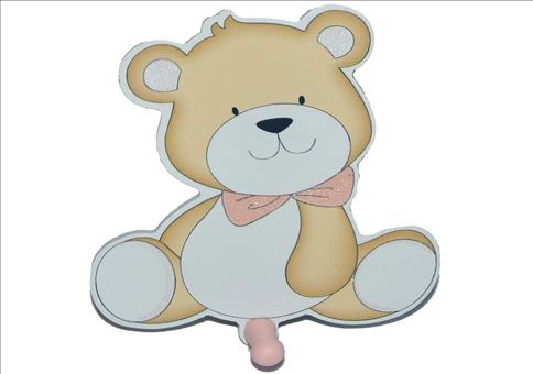 Garderobenhaken Teddybär mit Pim...