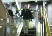 Extrem lange Rolltreppe