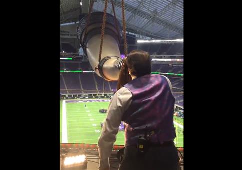 Das Horn von Gondor im Stadion