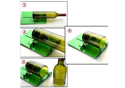 Aus Glasflaschen schicker Gläser basteln