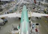 Fertigstellung einer Boeing 737 in Zeitraffer