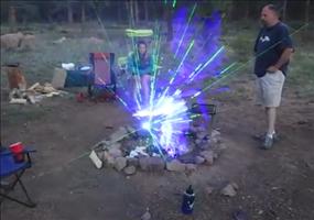 Laser Lagerfeuer