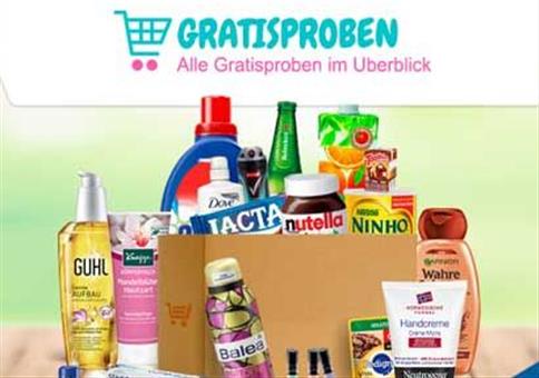 Die neusten Gratisproben / Produktproben kostenlos | Mai 2020