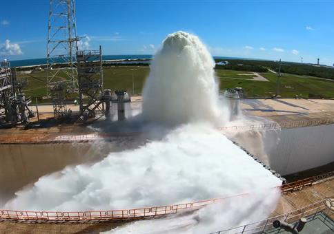 Flutungstest am Kennedy Space Center