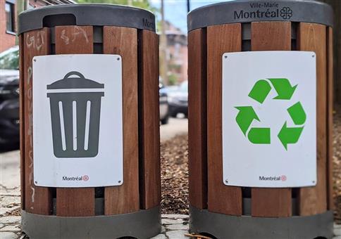 Mülltrennung in Montreal