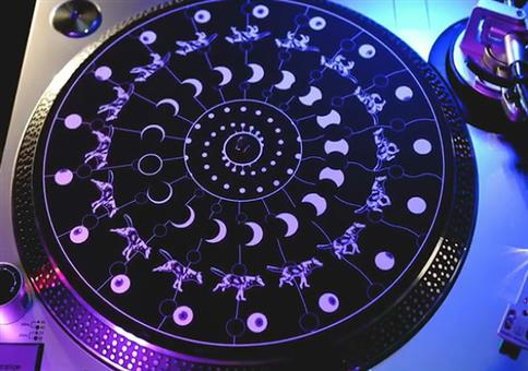 Psychedelische Schallplatte