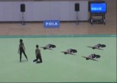 Japanische Gymnastikperformance