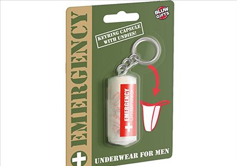 Notfall Unterhosen im Schlüsselanhänger