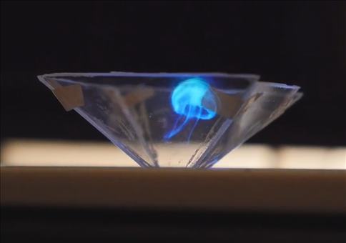 Verwandele dein Smartphone in ein 3D Hologramm