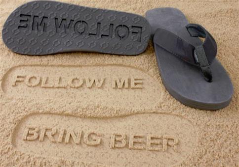 Bring Bier Flip Flops
