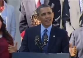 Obama hat Augen im Hinterkopf