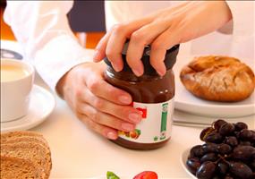 Folienschneider für Nutella-Gläser 