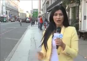 Fahrradfahrer als Videobomber