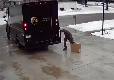 UPS liefert auch bei glatter Einfahrt