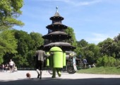 Android-Maskottchen macht München unsicher