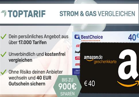 TOP Aktion: 2x 40€ Amazon.de Gutscheine geschenkt!