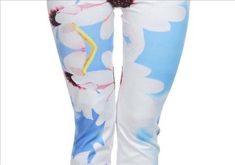 Leggings mit sehr unvorteilhaftem Muster